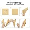 30Pcs Kraft Paper Wedding Confetti Wedding Decoration Kraft Paper Wedding Cones Rose Flower Confetti Tray Wedding Decor