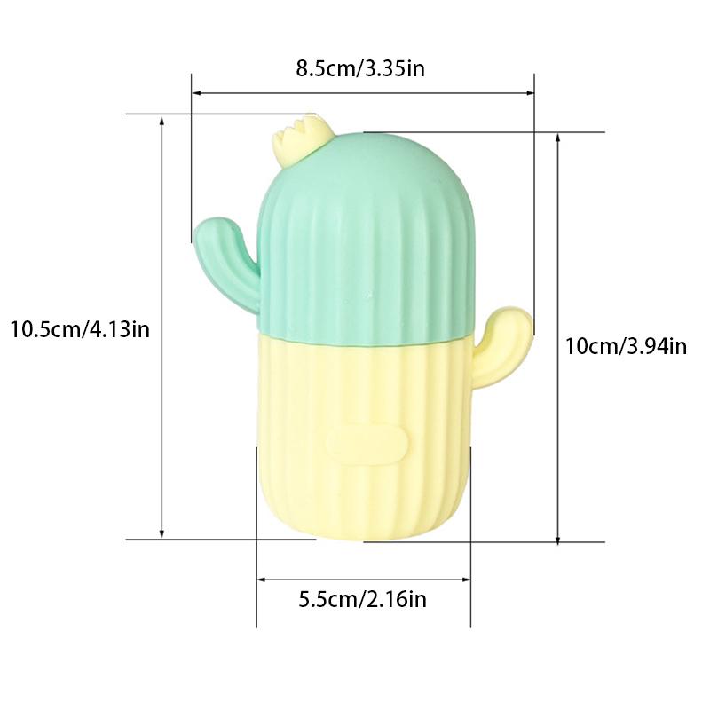 Față gheață zăbrele în formă de cactus mucegai cub de gheață silicon pentru înghețare masaj facial rulant instrument reutilizabil pentru îngrijirea pielii instrument de răcire cu gheață