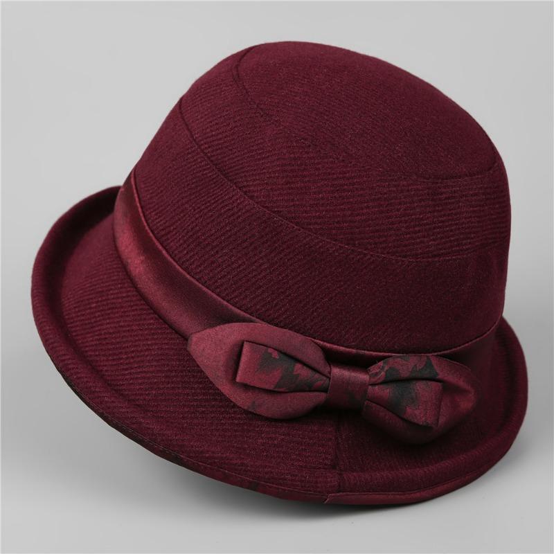 

Hat women autumn and winter thick roll along basin hat bucket hat foldable warm atmosphere hat M（56-58cm）