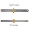 Woodworking Ruler Slide Rule Woodworking Tools Adjustable Metal Marking Gauge Pocket Ruler Scribing Measuring Tools