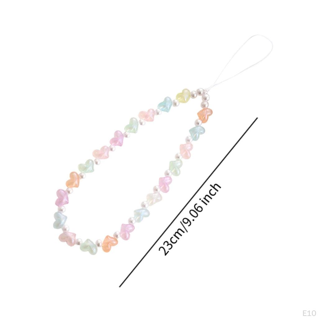 Perlen-Handyband Niedliche Hülle Handschlaufe Handgelenkband Mode Deko Damen Tasche