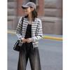 Women's American Retro Striped Knit Cardigan
