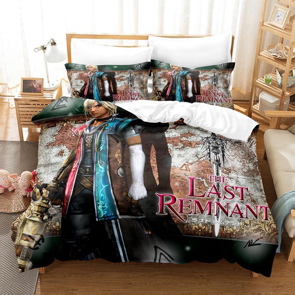 Fashion 3d Print Game The Last Remnant Bedding Set Cartoon  Three-piece Set Adult Kid Bedroom Duvet Cover Sets Home Textile
