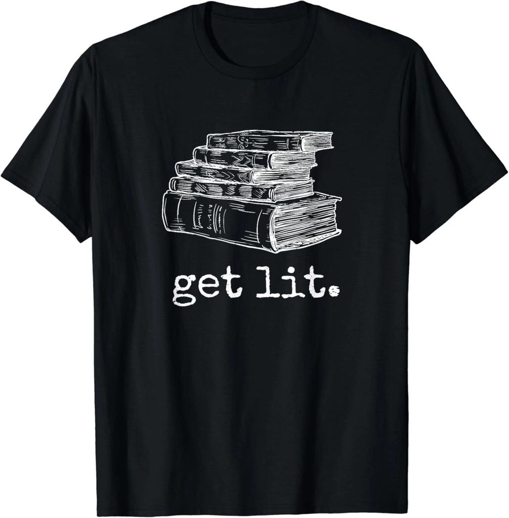 Get Lit with Books Funny Meme - Gift for Book Lover_ Reading Gift Unisex T-Shirt