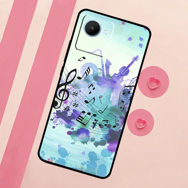 Musical Music Note For Realme 15 Pro 10 11 12 13 14 Pro Plus GT7 C67 C65 C63 C61 C55 C53 C51 C35 C71 C75 Case
