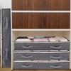 1/2/4Pcs Underbed Clothes Storage Bags Zipped Organizer Wardrobe Cube Closet Boxes