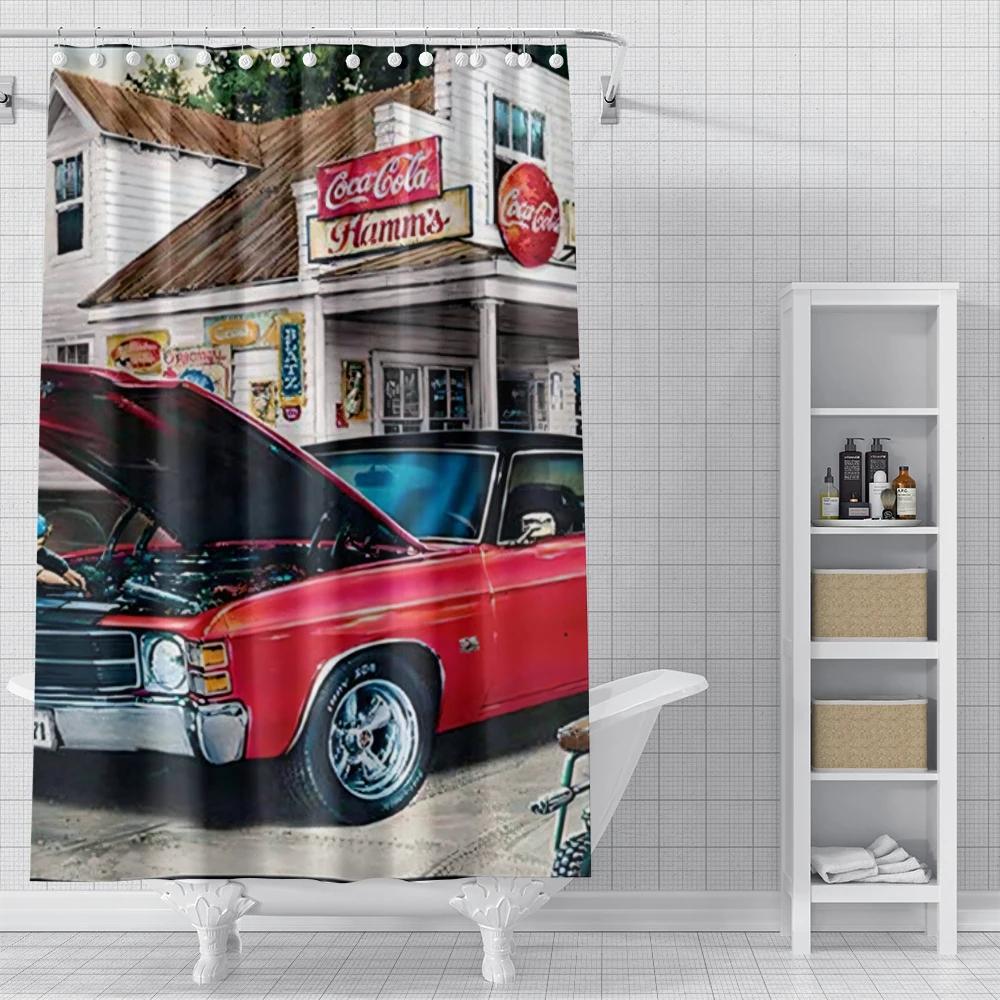 Home Shower Curtains For Bathroom Landscape Animals Waterproof Fabric Bathroom Curtains Modern Shower Curtain 180X200 240X200