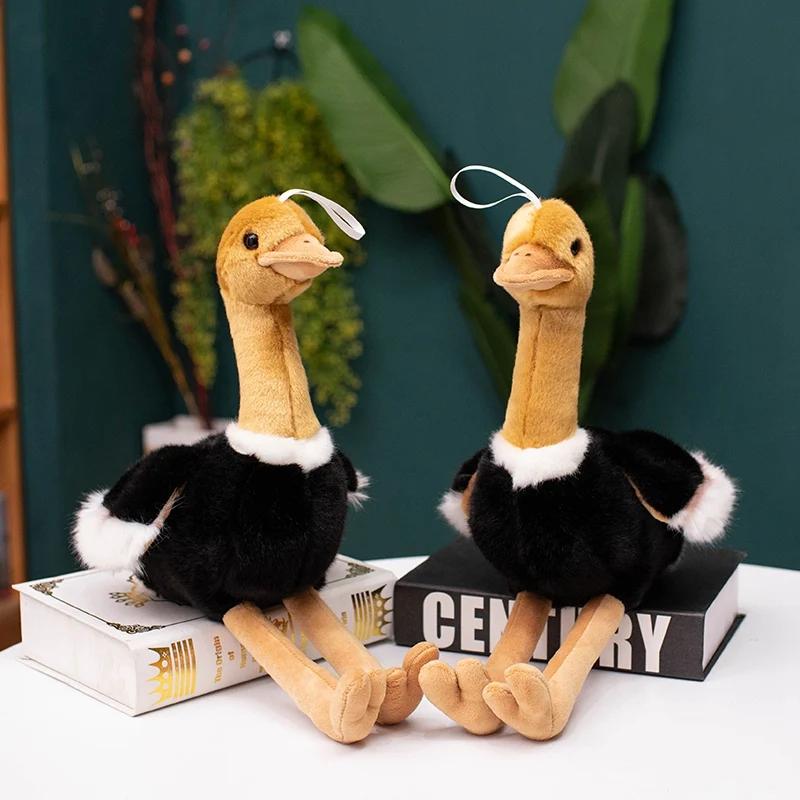 Hot 1pc 40cm/50cm Simulation Ostrich Plush Toy Stuffed Lifelike Animal Doll Soft Bird Pillow Cute Gift For Kids Girl