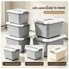 Versatile Plastic Storage Box for Books and Toys - Ideal for Dorms and Students