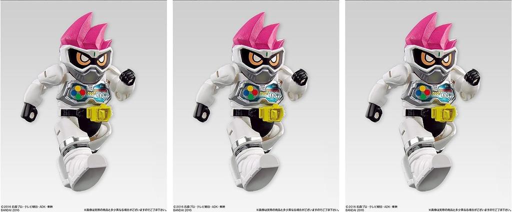Shodo Kamen Rider Ex-Aid STAGE1 "Kamen Rider Ex-Aid Action Gamer Level 1" x 3 figure set *No Ramune