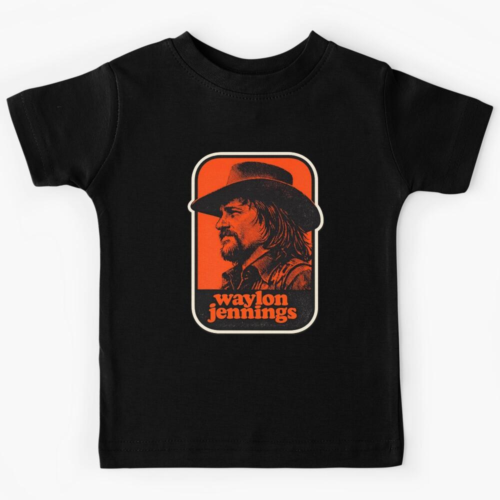 Waylon Jennings Retro Kids T-Shirt 160