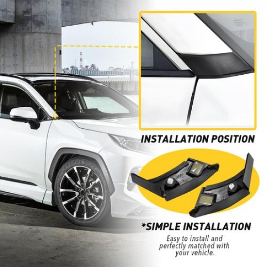 Left&Right Trim Panel 60118-0R070 A-pillar ABS Cover RAV4 Fit Toyota Toyota 19-2