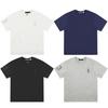Ralph Lauren Summer Men's and Women's 100% Cotton Crew Neck T-Shirt with Tonal Pony & Number 3 Embroidery