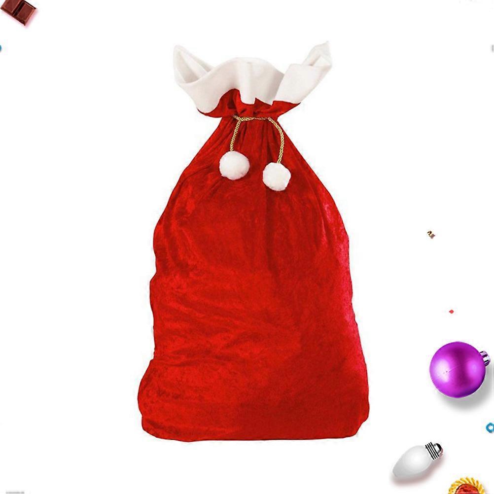 Saco de Armazenamento Saco com Cordão para Crianças 2 Peças Vermelho Doce de Natal Presente