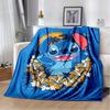 1pc Stitch Printing Blanket - Soft, All-Season Throw for Office Blanket, Personalized Gift with Adorable Cartoon Design