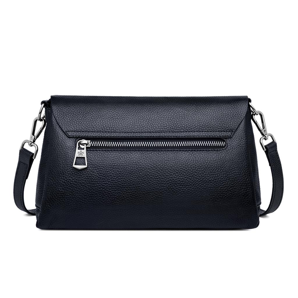 Soft genuine leather shoulder bag button hot skin shield leather girl designer tote bags