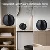 Sculptural Metal Sculpture | Vase Ornament, Minimalist, Tabletop for