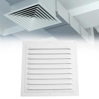 Rejilla de Ventilación de Aleación de Aluminio Malla del Sistema de Aire Pantalla Placa para Rejillas de Ventilación de Calefacción y Refrigeración Ventana Cuadrada