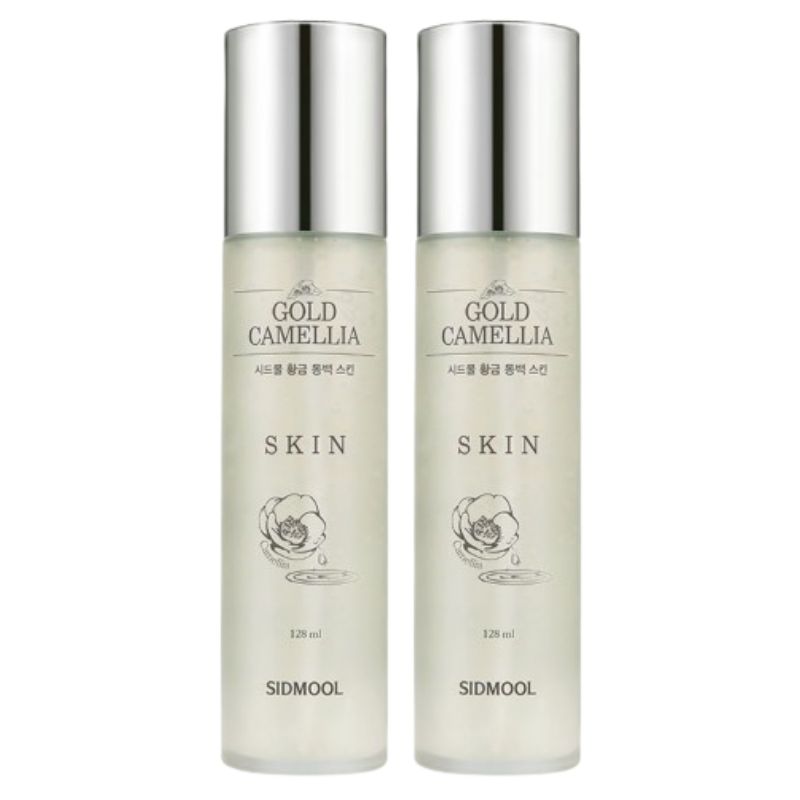 SIDMOOL 24K Gold Camellia Skin Toner 128ml Camellia Flower Water 72% Niacinamide 3% Adenosine