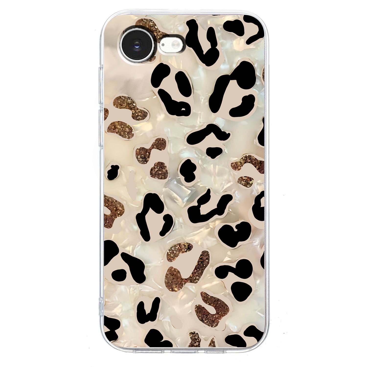 

For iPhone 16e Case Soft TPU Phone Back Cover Pattern Printing White Flower