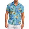 Men's Casual Fashion Printed Short,Sleeve Shirt