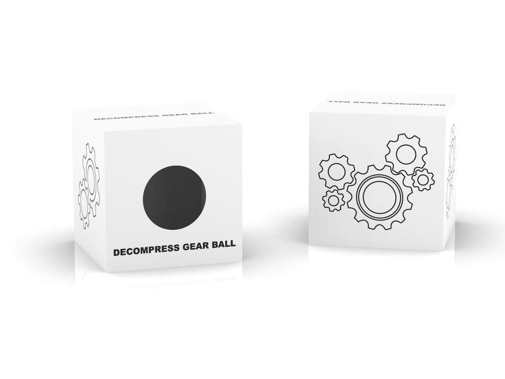 3D Colorful Gear Ball Figurine: Rotating Creative Toy for Kids