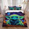 Yoda'S Cosmic Journey Print 3Pcs Bedding Setduvet Cover With 2 Bedropillowcase Home Birthday Gift