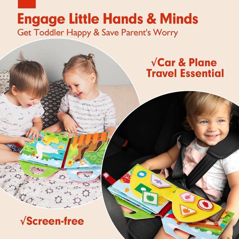 3D Farm Busy Board Quiet Book Soft Felt Montessori Toy For Fine Motor Skills Early Educational Travel Toys For Children Gifts