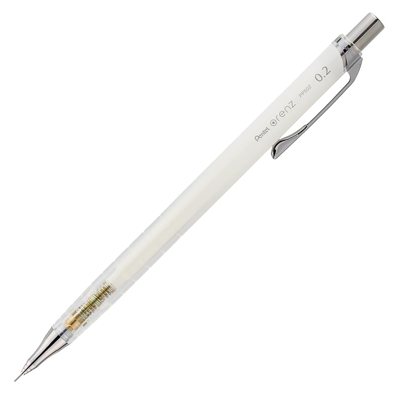 

Pentel mechanical pencil Orens 10th anniversary limited 0.2mm glass white XPP502-ANW