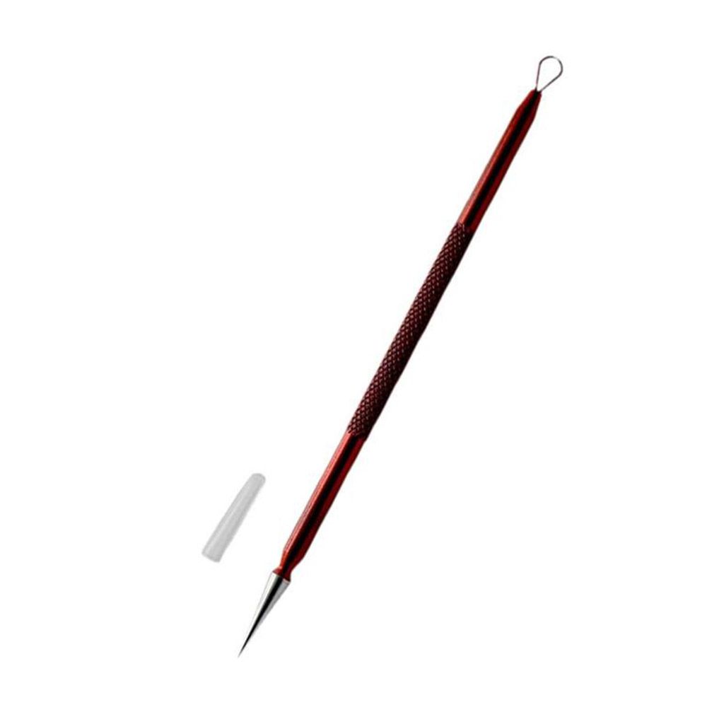 

Инструмент для ухода за кожей лица Нержавеющая сталь Игла для удаления акне Экстрактор комедонов Игла для удаления акне Инструмент для удаления черных точек красный