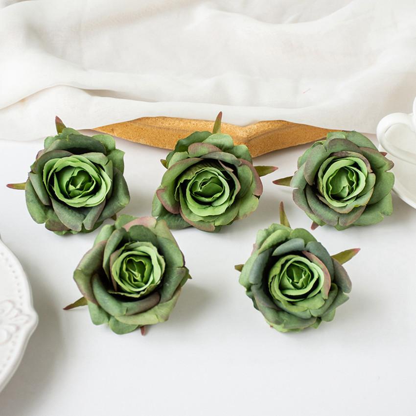 Artificial Flowers Silk Rose Wedding Bridal Bouquet Home Room Table Yard Outdoor Garden Festival Wreath Wall DIY Gifts Candy Box