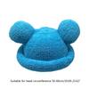 Adult Cartoon Bear Ear Shape Polyester Bucket Hat Fluffy Winter Warmer Plush Fisherman Cap Winter Gifts for Girlfriend