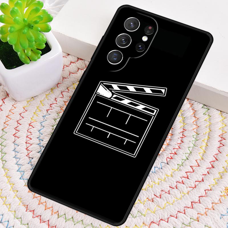 Film Movie Maker Clapper Board Phone Case for Samsung Galaxy Note 10 Pro S26 Ultra S23 S24 FE S25 S21 S22 PLUS Shockproof Cove
