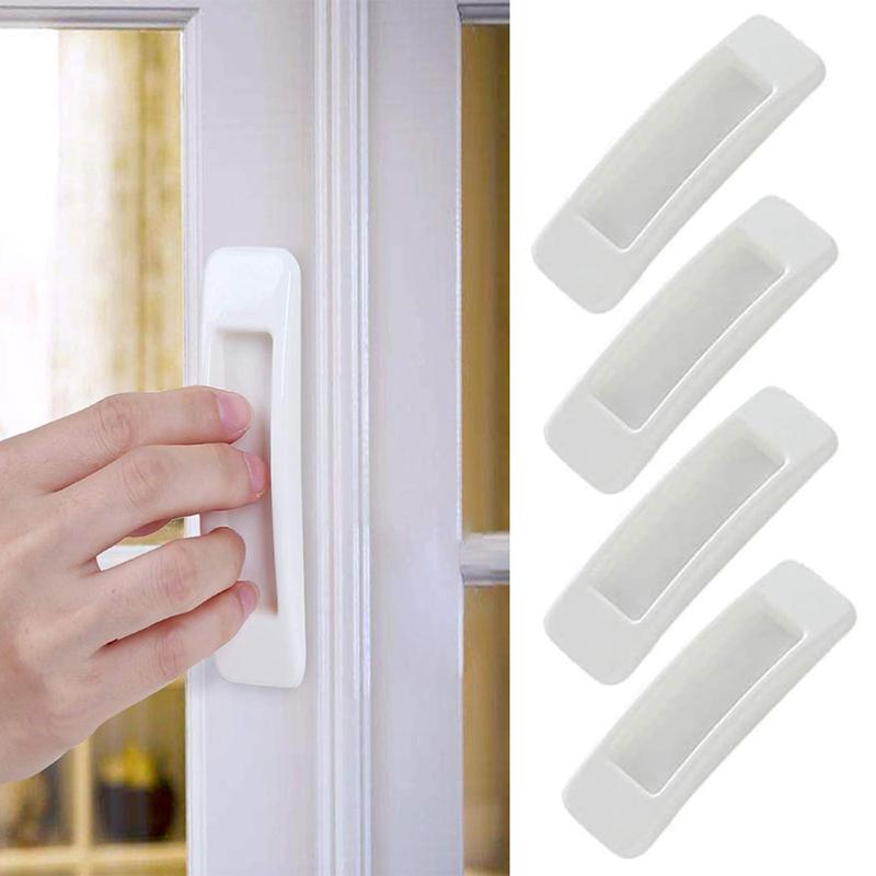 2/4 Stück Fenster Schrank Schubladengriffe Selbstklebend Tür Kleiderschrank Griff Organizer Kleben Öffnen Schiebetür Knopf Hilfsvorrichtung