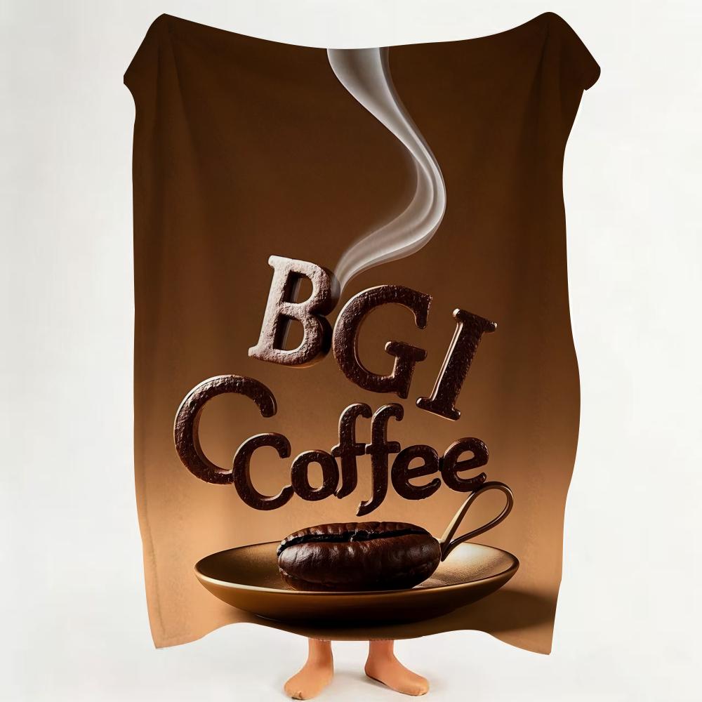 Poster C Creative C Coffee P Poster Throw Flannel Throw Blanket Suitable for Sofa Living Room Bedroom