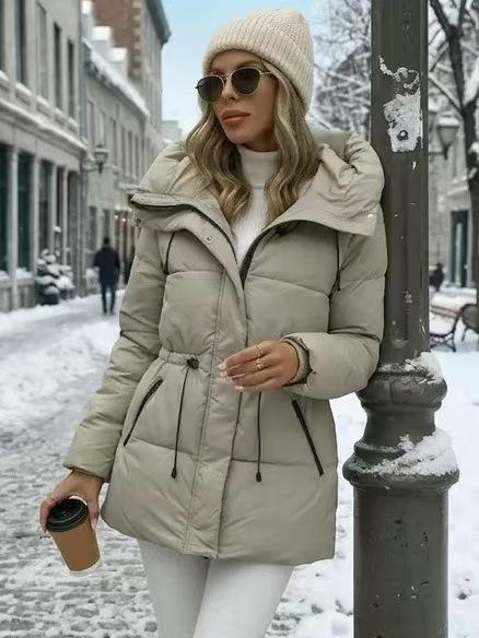 European and American fashion winter down cotton-padded clothes New versatile hooded small man thickened cotton-padded jacket
