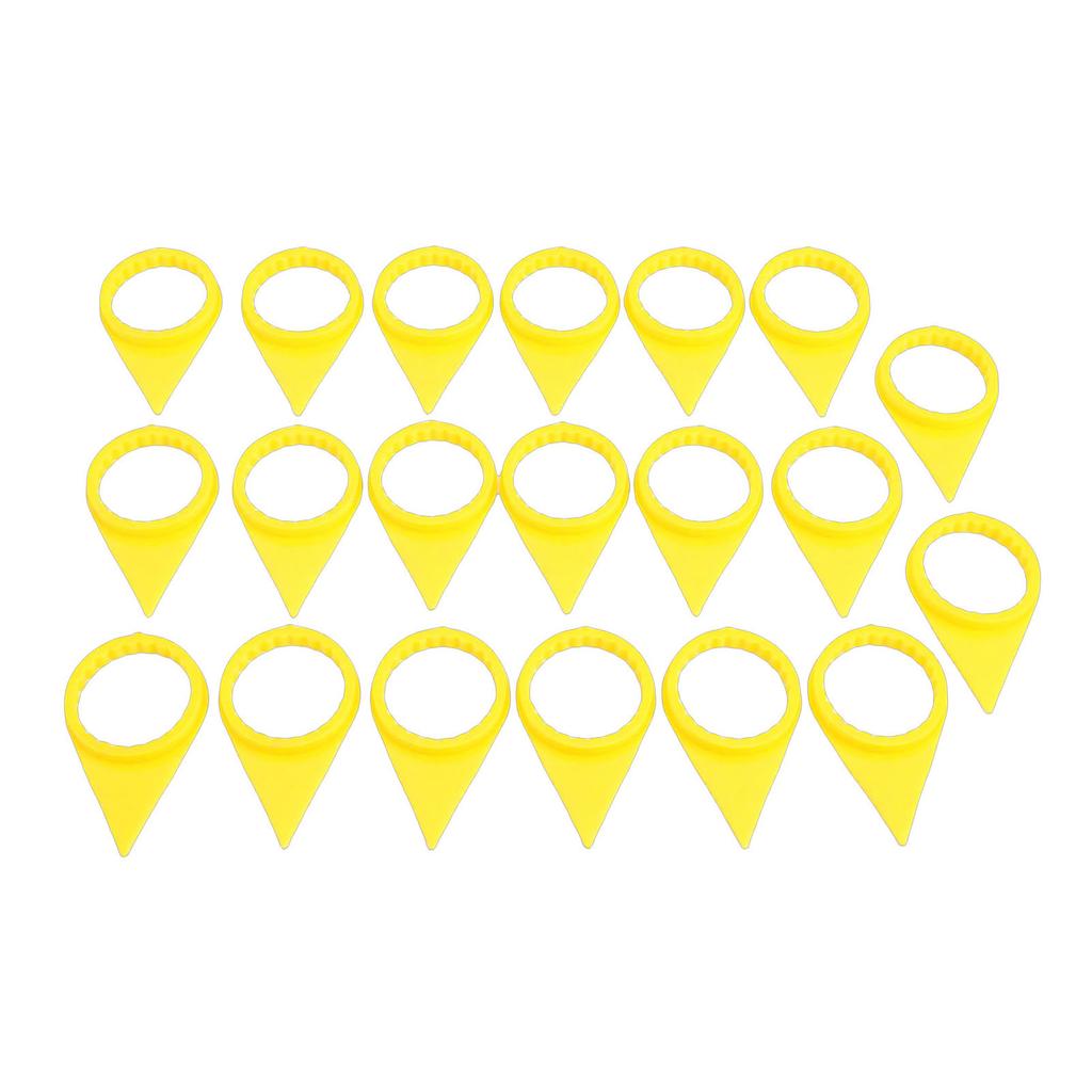 20PCS Loose Wheel Lug Nut Indicators High Visibility Yellow 33MM Wheel Lug Nut Visual Warning Arrows for Trucks