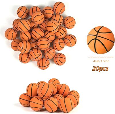 20pcs Basketball Cake Topper Mini Basketball Sports Theme Cupcake Toppers for Basketball Enthusiasts Birthday Party Sport Party