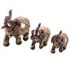 Elefant Skulptur Elefant Figur Lucky Feng Shui Träådring Elefant Staty Skulptur Rikedom Figur Gåva Heminredning