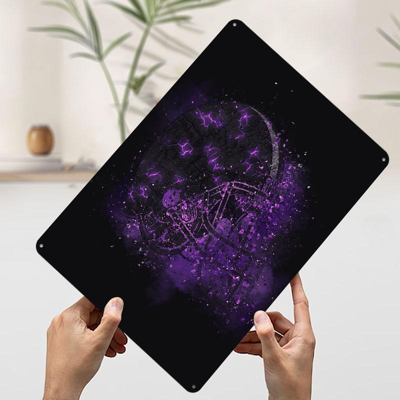 American Football Metal Poster Customized Wall Art Retro Vintage Tinplate Signs for Man Cave Mancave Decoration Gaming House