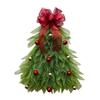 Green Christmas Tree Hanging Fabric Door Hanging Wreath Christmas Tree Ornament Hanging Front Door Party Decoration Supplies