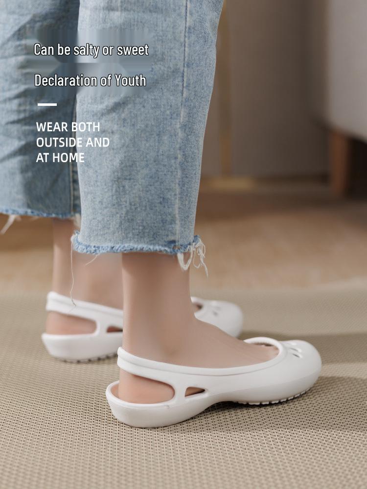 Damen Sommer Rutschfeste Clog-Sandalen: Klassische Melindi Strand- & Gartenschuhe, Übergröße