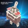 5Pcs ONOFFON 3 Position Toggle Switch 3 Pin 12mm 15A 250VAC