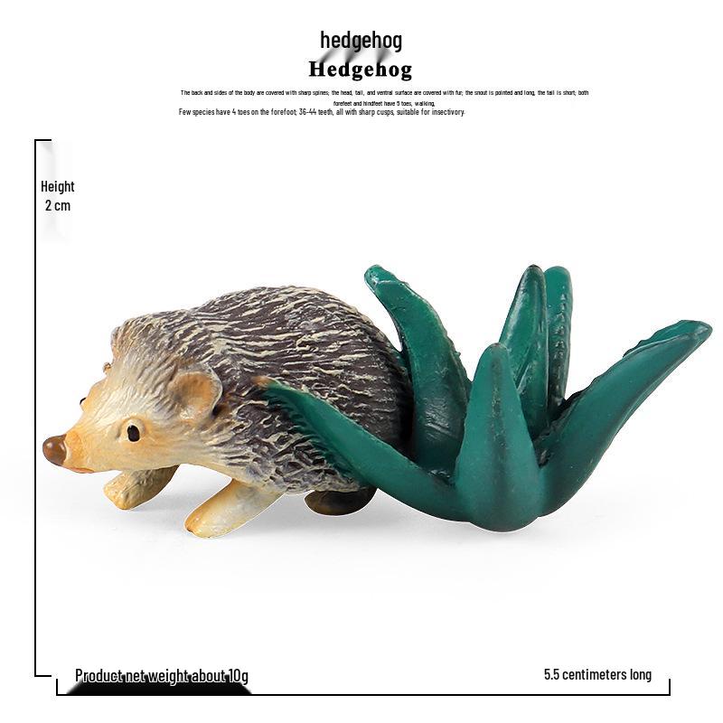 Children’s Jungle Animal Model - Hedgehog & Rat Educational Toy Set