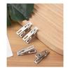 Kayuuhin Clothespins, Stainless Steel, Strong, Non-Slip, Rust-Resistant, for Clothes Drying, Pants, and Hangers (Silver, 40 Pieces, 5cm)