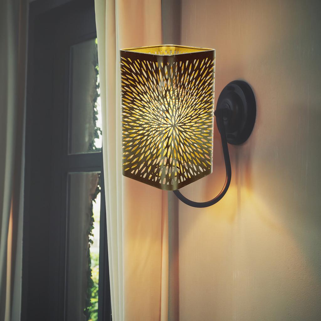 Hollow Carved Iron Lamp Shade Light Cover For Tabletop Bedside Decorative Lamp Living Room Bedroom Lighting Fixture