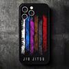 Judo Jiu Jitsu BJJ Brazilian Soft Phone Case for iPhone 16 16E 17 Air 15 Pro Max 14 Plus 13 Mini 11 12 7 Black Cover Back Shell