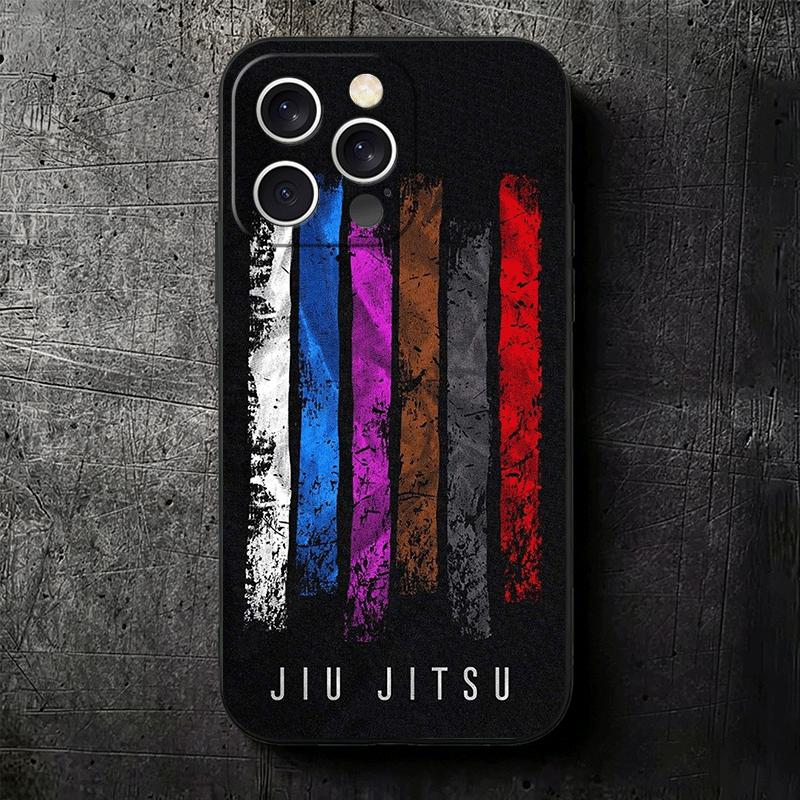 Judo Jiu Jitsu BJJ Brazilian Soft Phone Case for iPhone 16 16E 17 Air 15 Pro Max 14 Plus 13 Mini 11 12 7 Black Cover Back Shell