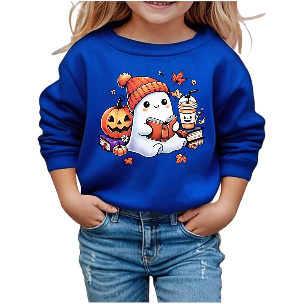 Boys Girls Child Fashion Daily Versatile Casual Crewneck Sweatshirts Daily Long Sleeve Patchwork Top Sweatshirts