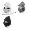 Breathable Hooded Neck Pillow Soft Support Adjustable Foam Travel Pillow with Storage Bag U-Shaped Travel Pillow Airplane Use